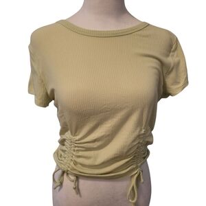 Heart & Hips Cinche Crop Top Green sz L